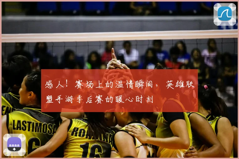 感人！赛场上的温情瞬间，英雄联盟手游季后赛的暖心时刻